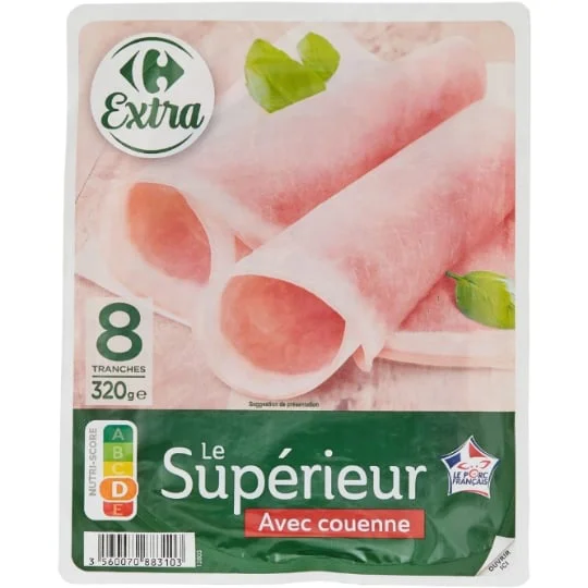Jambon Le Supérieur avec couenne