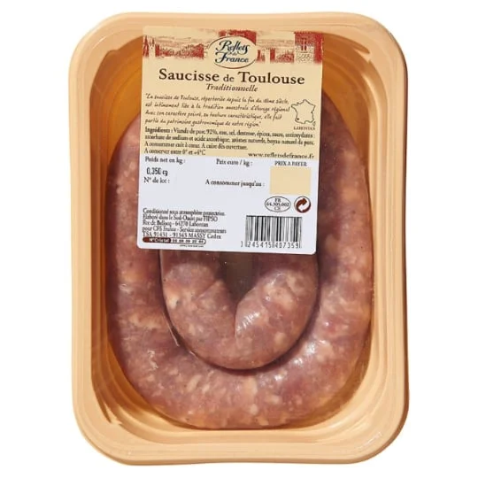 Saucisse traditionnelle de Toulouse
