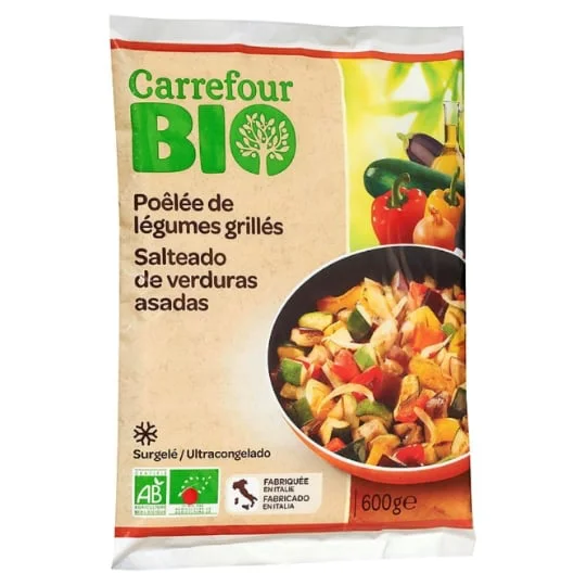 Légumes cuisinés poêlée de légumes grillés bio