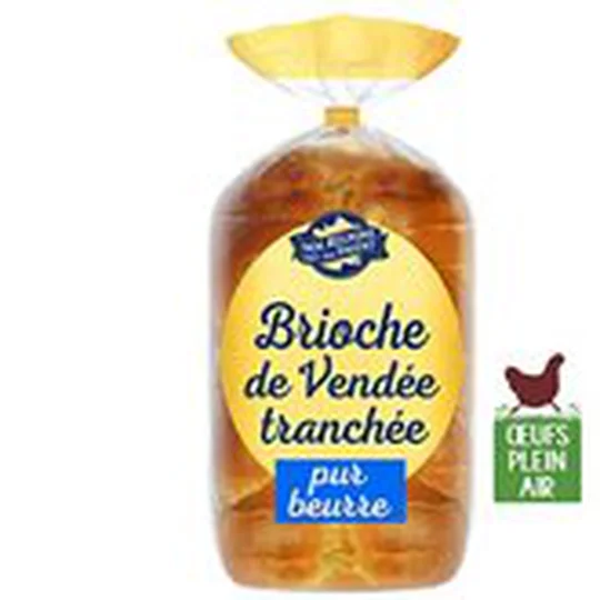 Brioche tressée tranchée