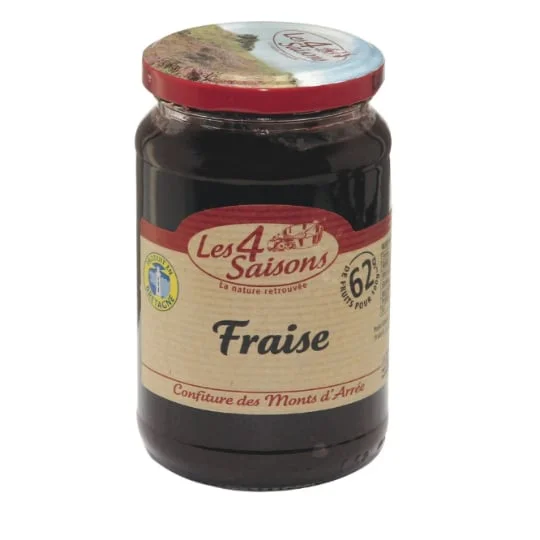 Confiture fraise, 62% de fruits