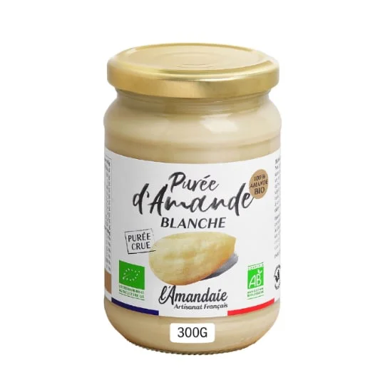 Purée d'amande blanche crue BIO