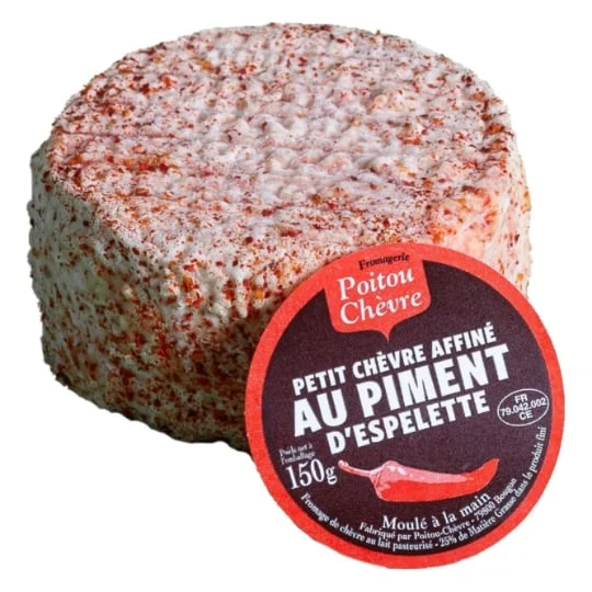 Fromage de chèvre affiné au piment d'Espelette