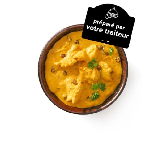 Plat cuisiné poulet Tikka