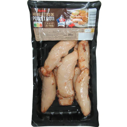 Aiguillettes de poulet rôti