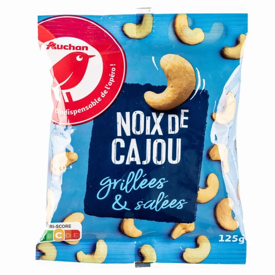 Noix de cajou grillées et salées