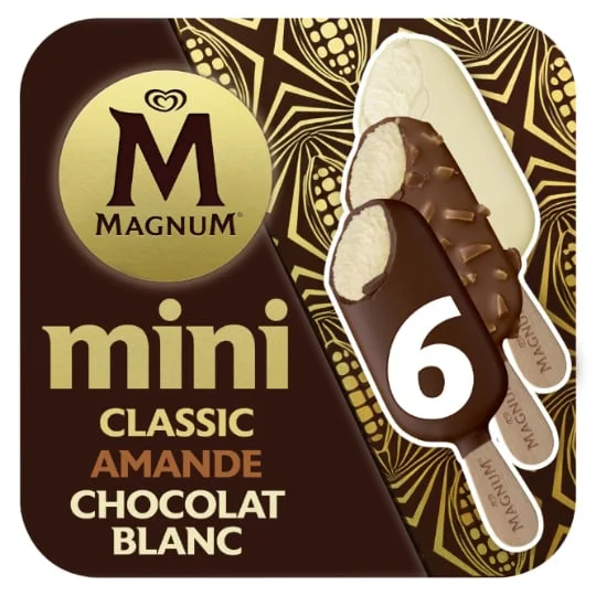 Glace Mini Bâtonnet Classic, Amande & Chocolat Blanc