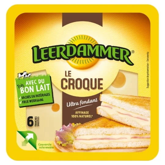 Fromage en tranche pour croque monsieur