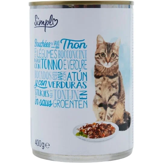 Pâtée pour chat thon légumes