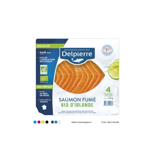 Saumon fumé au bois de hêtre Bio Irlande