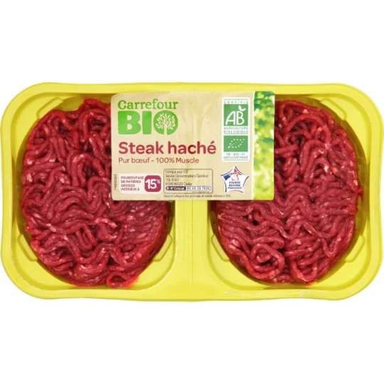 Steaks hachés pur boeuf 15% MG