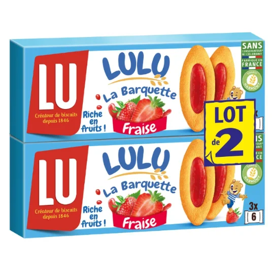 Biscuits à la fraise La Barquette