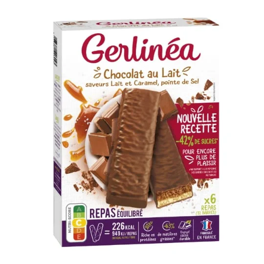 Barres chocolat lait