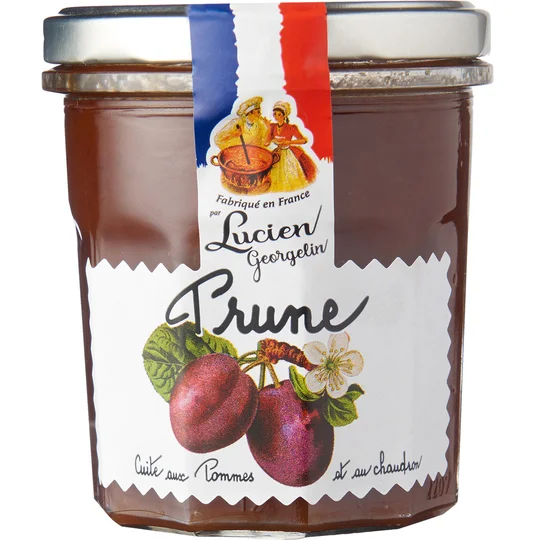 Confiture de prune cuite aux pommes et au chaudron