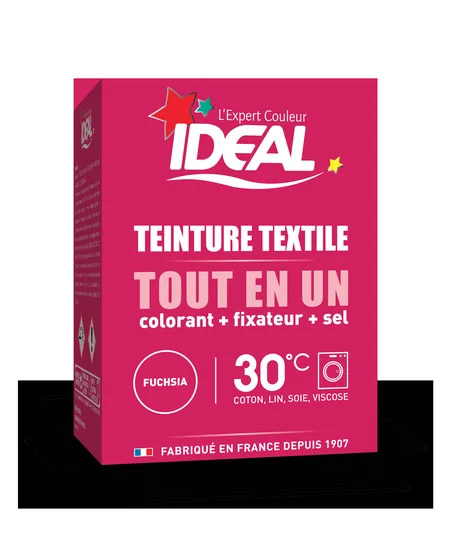 Idéal Teinture Textile tout en un Fuchsia