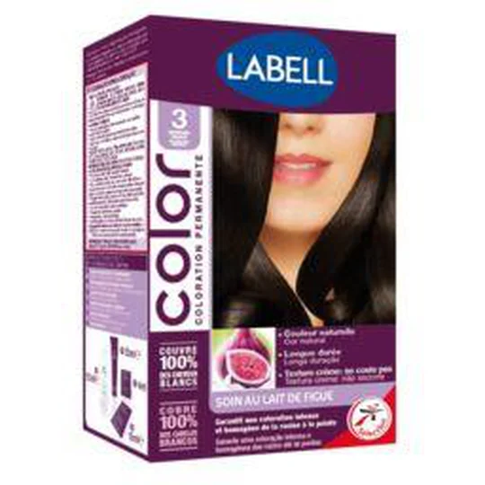 Coloration permanente 3 Châtain foncé