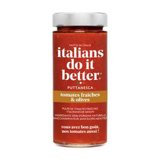 Sauce Puttanesca tomates et olives