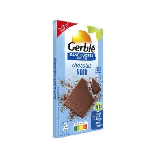 Chocolat noir s/sucres ajoutés