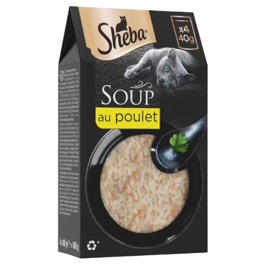 Soupe pour chat fraîcheur aux filets de poulet
