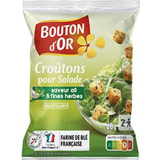 Croûtons pour salade saveur ail & fines herbes