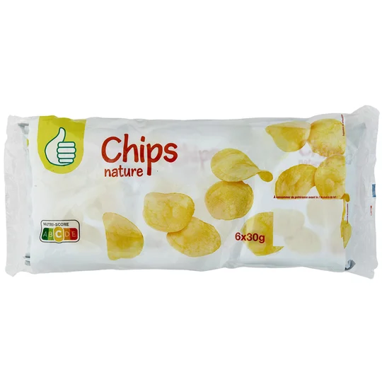 Chips nature sachets individuels