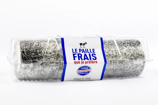 Le paille frais fromage de chèvre frais