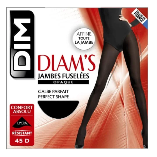 Collant Diam's opaque Jambes fuselées Noir - Taille 4