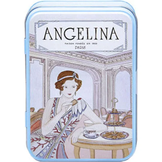 Boîte de crêpes-dentelle enrobées de chocolat noir