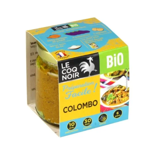 Préparation culinaire bio colombo
