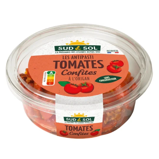 Tomates confites à l'origan apéritif