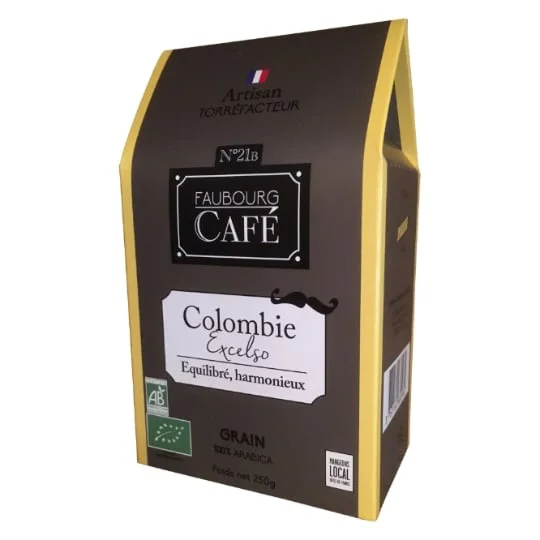 Café grains Colombie Bio