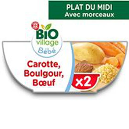 Bol boulghour Carotte Boeuf 12 mois