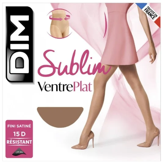 Collant femme voile transparent satiné 15D T4 Sublim