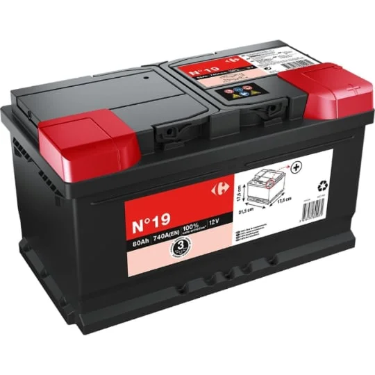 Batterie auto 80Ah - 740A 12 Volts
