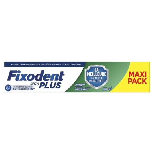 Crème Adhésive Fixation Plus Antibactérien