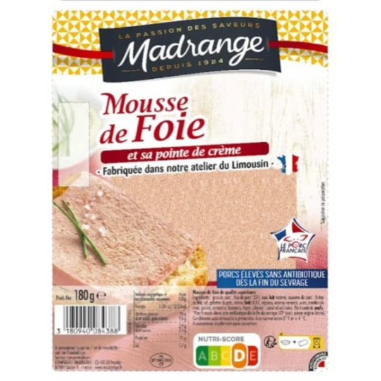 Mousse de foie de porc & pointe de crème