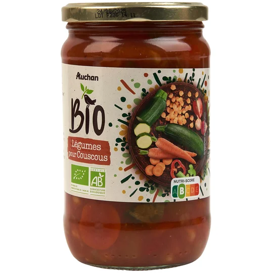 Légumes pour couscous en bocal