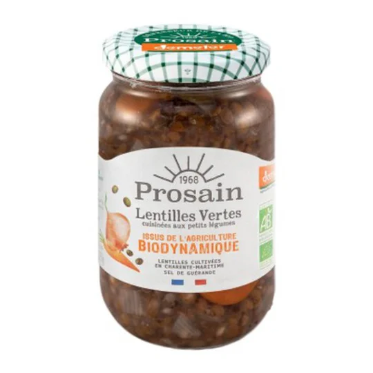 Lentilles Vertes Cuisinées aux Petits Légumes Demeter Bio
