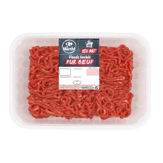 Viande hachée pur boeuf 15% MG