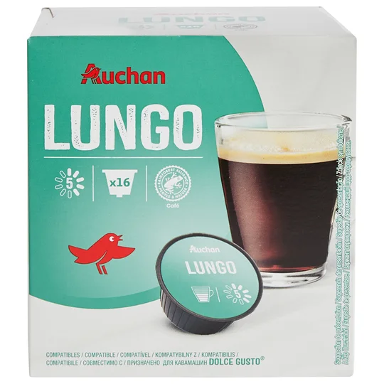 Capsules de café lungo intensité 5 compatibles Dolce Gusto