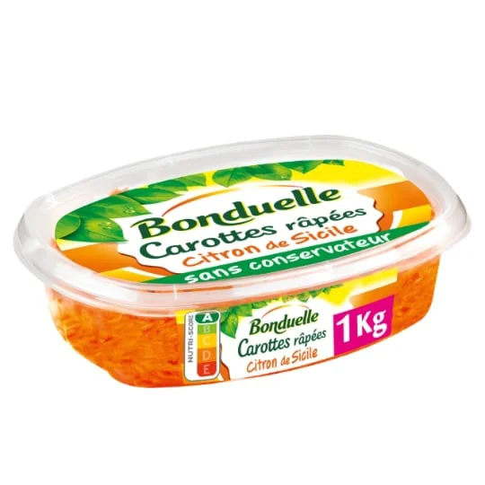 Carottes râpées au citron de Sicile