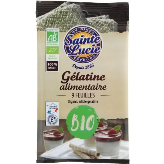 Gélatine bio alimentaire