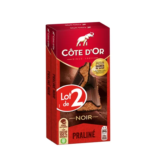 Tablette de chocolat Fondant noir
