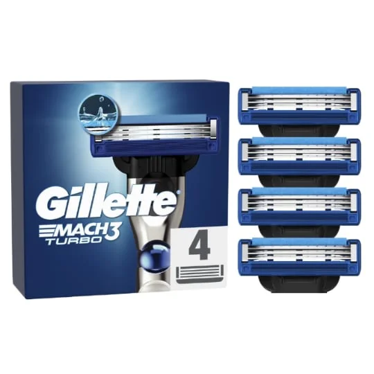 Lames De Rasoir Pour Homme Mach3 Turbo X4