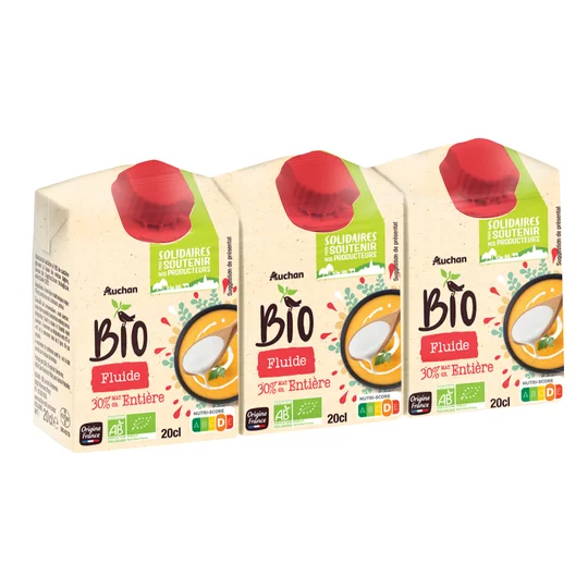 Crème fluide entière 30% MG UHT