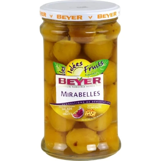 Fruits au sirop mirabelles