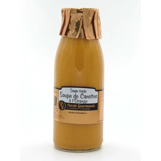 Soupe froide de carotte à l'orange
