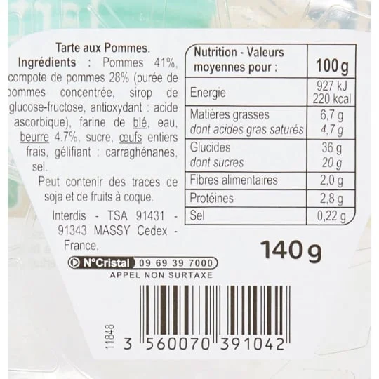 Tarte aux pommes
