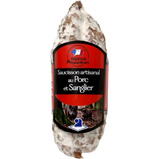Saucisson sec sanglier pur porc