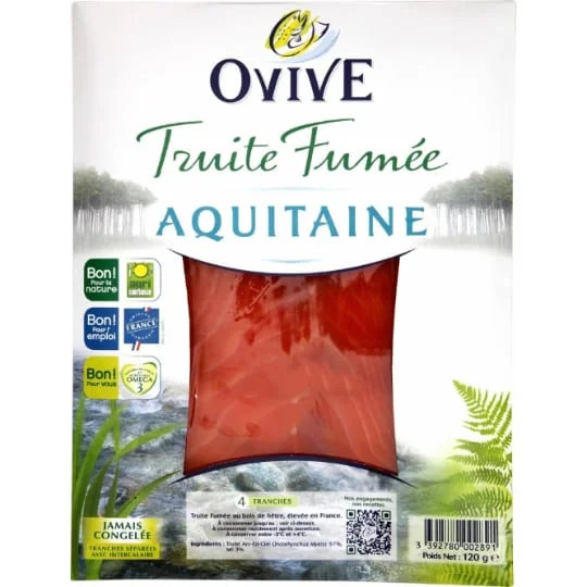 Truite fumée Aquitaine 4 tranches